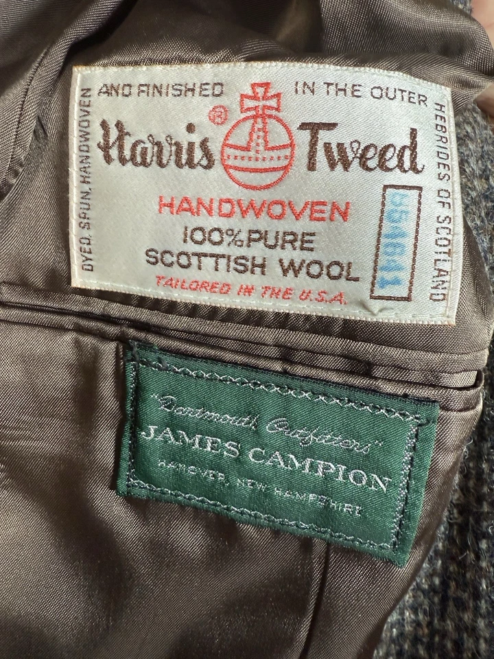 VTG Dartmouth Outfitters James Campion Women’s Wool Blazer Jacket Size 10 Tweed - Image 4 of 4