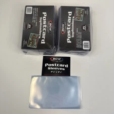 BCW Postcard (50) 5.875” x 3.75” Toploaders + (50) 3 11/16”  x 5 3/4” Sleeves
