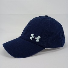 Under Armour Women's Navy Blue Adjustable Baseball Cap Hat Buckle Strap OSFA