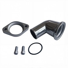 15 Swivel Water Neck Thermostat Housing Polished For Sbc Bbc Chevy 327 350 400
