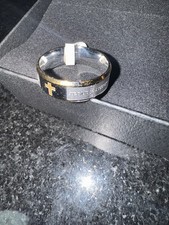 Jesus Silver And Gold Ring Size 11 New With Tags Cross