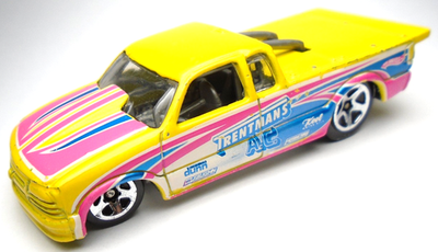 2010 HOT WHEELS HW 1998 PRO STOCK CHEVY S10 TRENTMANS YELLOW 3 1/4