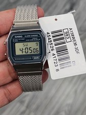 Casio A158WEM-3DF Classic Vintage Digital Watch Mesh Band New 2025 Model
