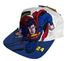 Vintage Superman NASCAR Hat Jeff Gordon #24 Chase Authentics DC Comics 1999 New