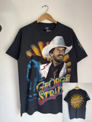 90s RARE George Strait Pure Country Retro Country Mu 1990s vintage concert t-shirt, vintage, single stitch, B+ condition