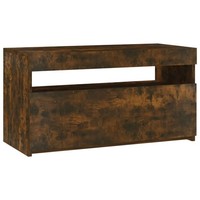 Tv-Schrank Mit Led-Leuchten R?Uchereiche 75X35X40 Cm