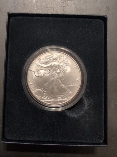 2007-W American Eagle 1 Oz Silver Uncirculated Coin Box COA