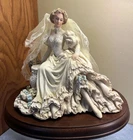 Enesco White Lace & Promises LTD Ed Victorian Bride #459/5000 1991, Wood Base
