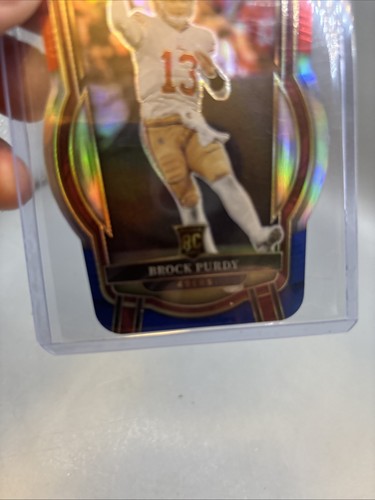 2022 Select Brock Purdy Die Cut RWB Rookie Prizm - Picture 5 of 5