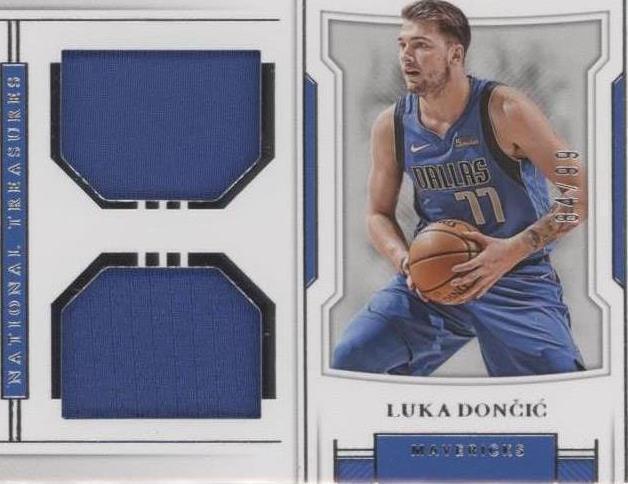 2018-19 Panini National Treasures - Rookie Dual Materials Luka Dončić #RD-LDC /99 (MEM, RC) for sale online