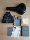 Black Leather Brooks B17 Saddle with Black Rails + New Care Kit and Rain Cover