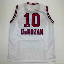 Autographed/Signed DeMar DeRozan Sacramento White KC Retro Jersey Beckett COA