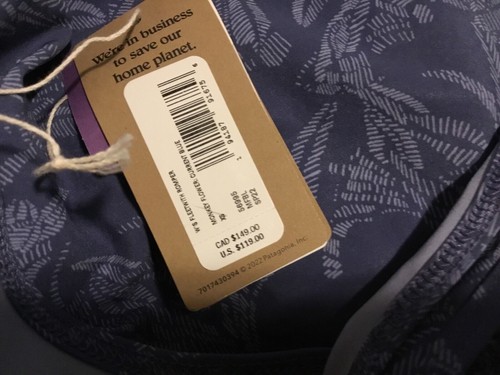 Patagonia Fleetwith Romper Monkey Flower Current Blue One Piece Size XS NWT - Picture 7 of 9