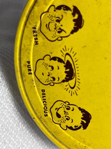 VTG Large Velvet Crunchy Peanut Butter Fresh Pure Delicious Empty Jar Canister - 第 3/12 張圖片