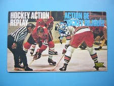 1972/73 LETRASET HOCKEY ACTION REPLAY PANEL #24 CHRIS BORDELEAU CESARE MANIAGO