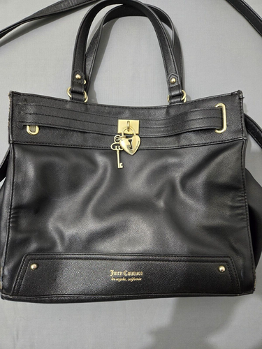 Juicy Couture Purse Black Has wear see pictures - Picture 2 of 8