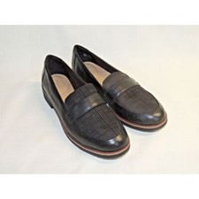 Clarks Collection Ultimate Comfort Black Leather Griffin Sail Classic Loafer 9.5