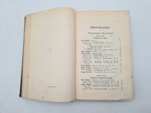 Altes Bürgerliches Gesetzbuch Antik Anfang 20. Ende 19. Jh. - Bild 4 von 10