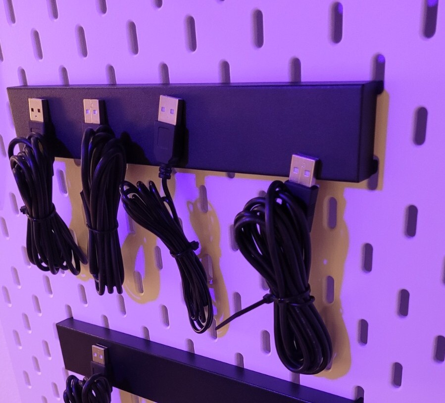 IKEA UPPSPEL Pegboard combination, 4piece pegboard accessories Set Black 30x22" eBay