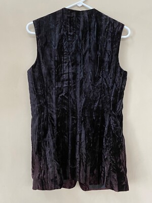 The Limited Collection Black Sleeveless Button Up Vest Women's Size XS BRAND NEW