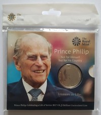 2017 Prince Philip A Life of Service Brilliant Uncirculated Five Pounds &pound;5 coin