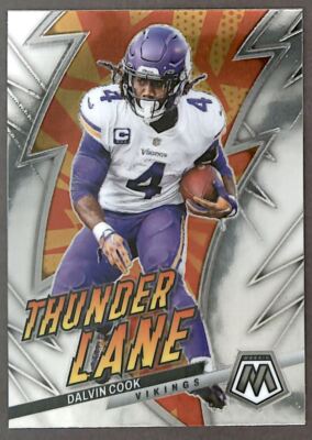 2023 Panini Mosaic Thunder Lane #TL-DC Dalvin Cook Minnesota Vikings