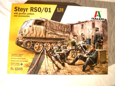1/35 Italeri German Steyr RSO /01 w/ 7 Figures at Rest / Rest Camp & Equip #6549