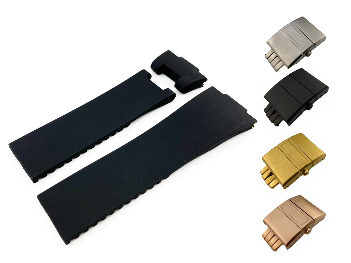 Black Navy Brown Rubber Silicone Strap Band for Ulysse Nardin