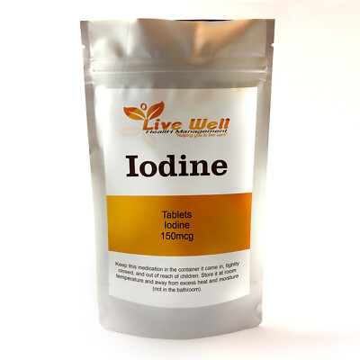 Jod 120 Tabletten 150mcg hochfeste Tabletten gesunde Schilddrüsenlösung Mineral