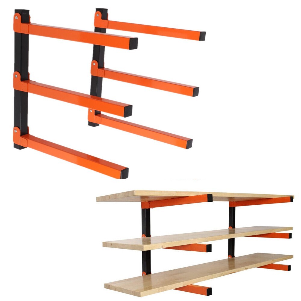 Wood Organizer Rack Pack Wall Mount Lumber Rack Garage Storage
