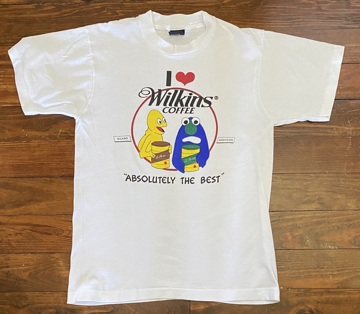 Vintage Jim Henson Wilkins Wontkins Coffee Graphic T Shirt Screen