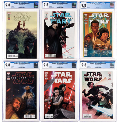 Star Wars: The Last Jedi Adaptation #1-6 Complete Set CGC 9.8 Marvel 2018 2 3 4