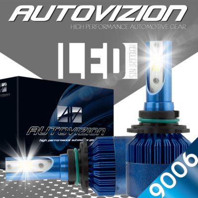 AUTOVIZION LED HID Headlight kit 9006 White for 1998-2004 Chrysler Concorde