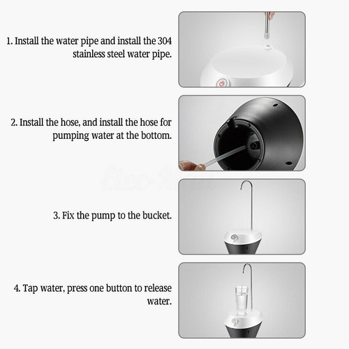 Portable USB Charge Electric Automatic Water Pump Dispenser Drink Gallon Bottle - Picture 11 of 11