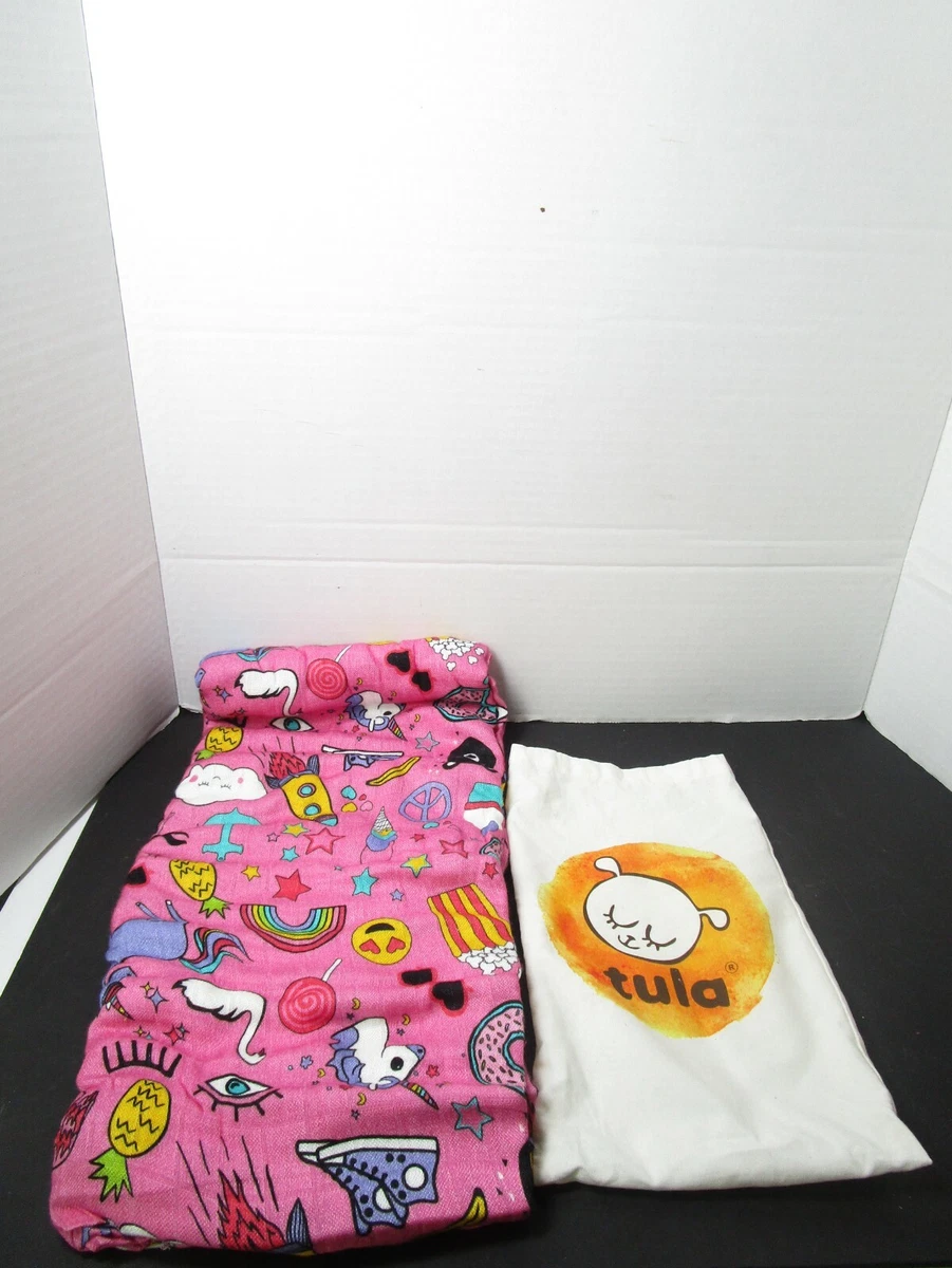 Tula Blanket Pink Stickers Print Large Cuddle Me Size Brand