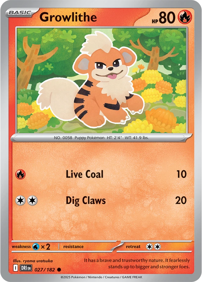 Growlithe Pokémon TCG Cards for sale | eBay