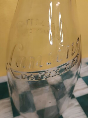 Vintage Lansing Dairy Company Quart Milk Bottle Lansing Michigan Duraglas Bottle