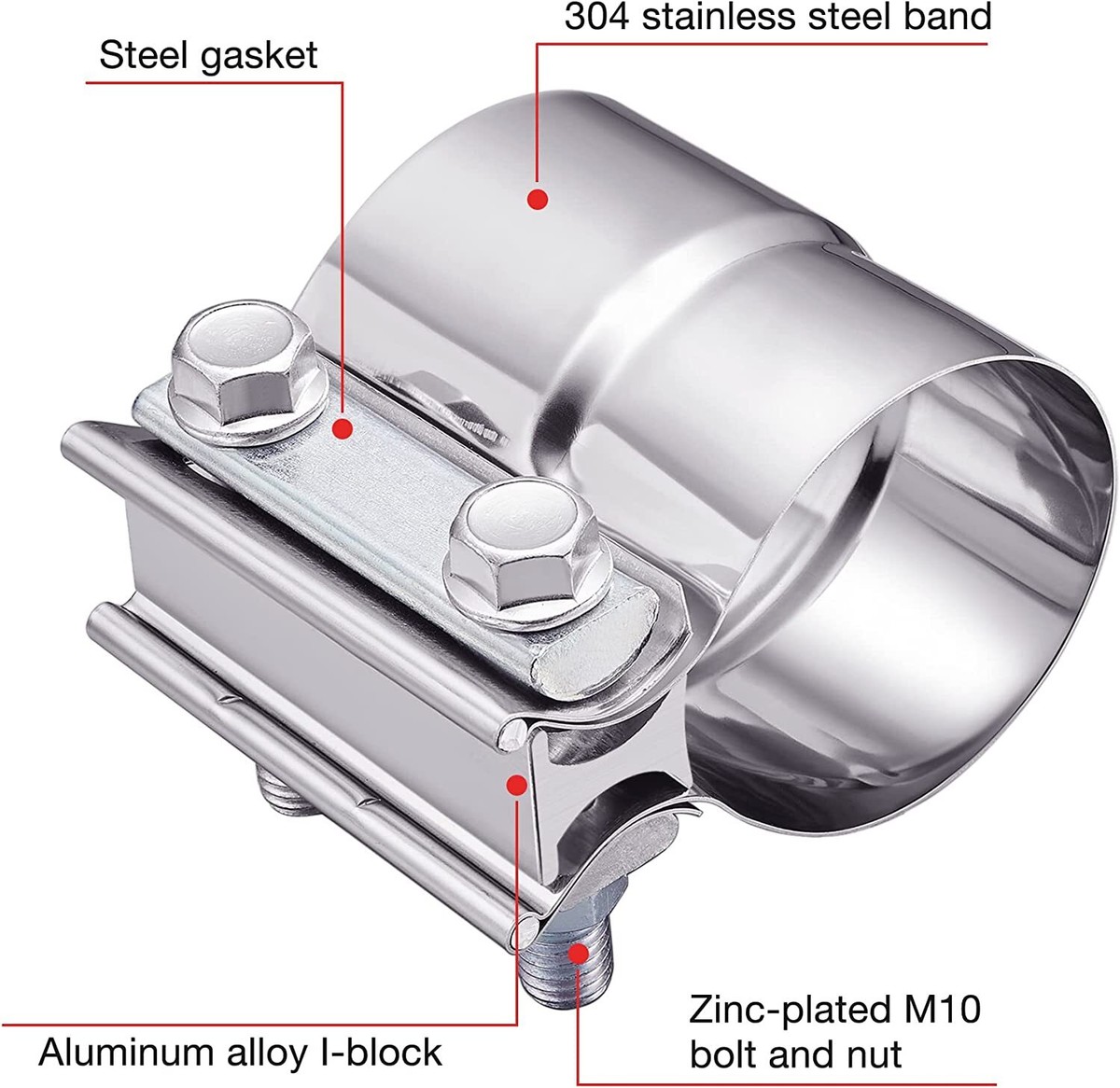 Muffler Couplings - Durable Stainless Steel Exhaust Parts