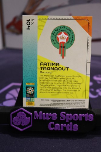 Fatima Tagnaout RC 2023 Donruss FIFA Womens World Cup 2023 - Picture 2 of 2