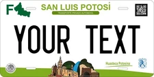 San Luis Potosi 2022 Mexico Plate Personalized Custom Auto Bike Motorcycle