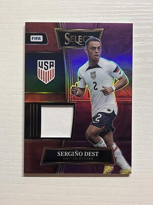 2022-23 Panini Select FIFA Sergino Dest /49 Select Swatches Purple #SW-SDT USMNT