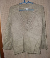 Carolyn Taylor Women's V Neck Low Pluge Sweater Cardigan Size Large L