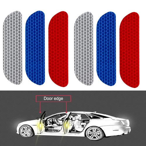 Car Reflective Strip Door Bumper Warning Mark Reflector Sticker Tape Accessories - Picture 4 of 13