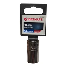 1 New Jobsmart 16 mm 12 Pt. Socket 1/2" Drive 1038387