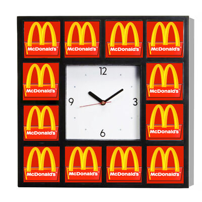 Advertising McDonalds Promo Diner Clock 10.5