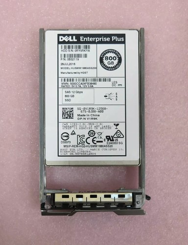 Dell EqualLogic 800GB SAS 2.5" 12G MLC Enterprise SSD V1R9K HUSMM1680ASS200 - Afbeelding 6 van 8