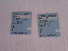 The Crock Hunter Movie Theater Ticket Stubs Cinema 2002 Steve Irwin