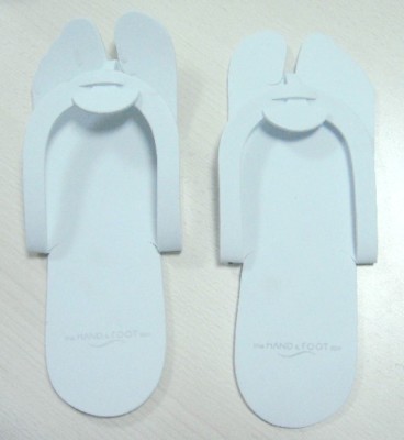 THE HAND AND FOOT SPA LONDON Einweg-WEISS MARKE PEDIKÜRE-HAUSSCHUHE - 12ER-PACK