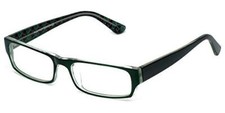 Moda Vision Layered Acetate Mosaic Temple Designer Reading Glasses in Green 1.00