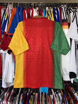 CAMEROON 1994 1995 HOME FOOTBAL SHIRT SOCCER JERSEY MITRE sz 38/40